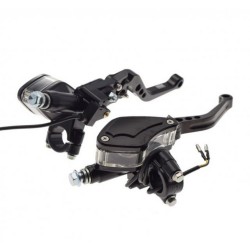 Set manete universale frana-ambreiaj moto, reglabile/rabatabile, negru