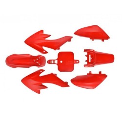Set carene cross 110-125cc, rosu