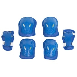 Set protectii coate-genunchi-incheietura copii, albastru