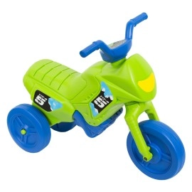 Motocicleta pentru copii fara pedale verde/albastru, S