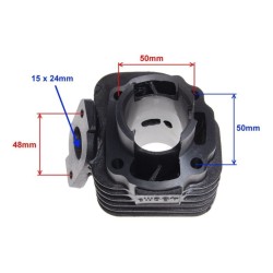 Kit cilindru scuter 2T Aprilia-Yamaha-Malaguti 50cc, 40.00mm, Rival Store