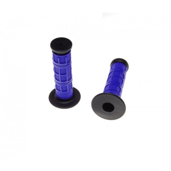 Set mansoane cross/enduro Rival Store, lungime 119mm, albastru/negru