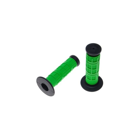 Set mansoane cross/enduro Rival Store, lungime 124mm, verde/negru