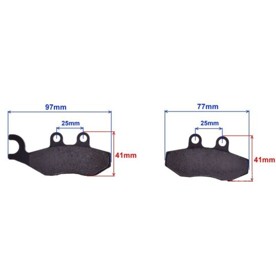 Set placute frana Piaggio Fly 125 SFA353, Rival Store