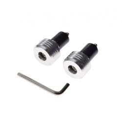 Set 2 capeti de ghidon moto Rival Store, F11, argintiu