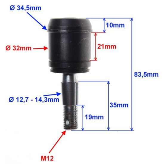 Pivot atv universal, inaltime 20mm, Rival Store