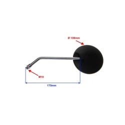 Set oglinzi atv-scuter-moto Rival Store, filet M10, rotund