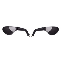 Set 2 oglinzi universale Rival Store, filet M8 x 1.25, negru/gri