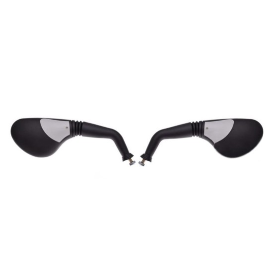 Set 2 oglinzi universale Rival Store, filet M8 x 1.25, negru/gri