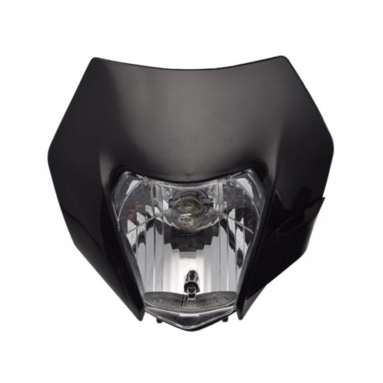 Carena si far fata cu prinderi universal cross-enduro Rival Store, negru