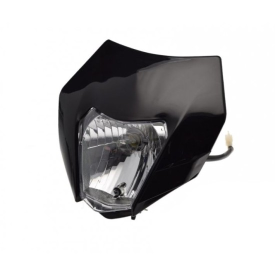 Carena si far fata cu prinderi universal cross-enduro Rival Store, negru