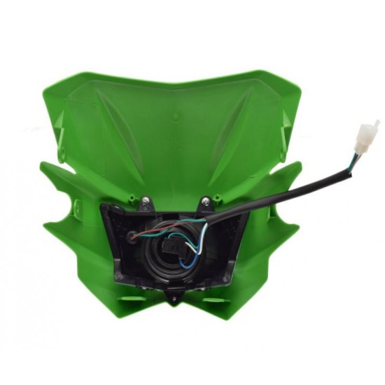 Carena si far fata cu prinderi universal cross-enduro Rival Store, verde