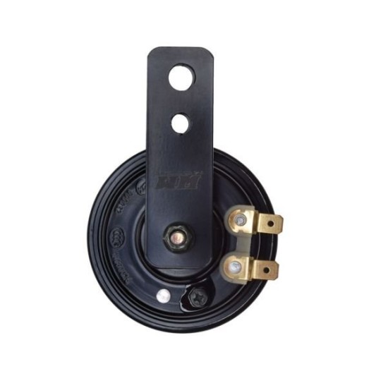 Claxon universal moto-atv-scuter 12v, 65mm, E-Mark, negru/rosu, Rival Store