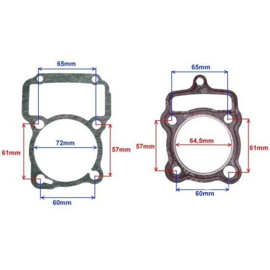 Garnitura cilindru-chiuloasa atv 200-250cc, Rival Store