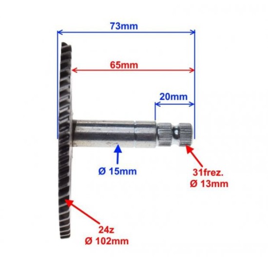 Semiluna pornire scuter Yamaha BWS-MBK 50cc, Rival Store