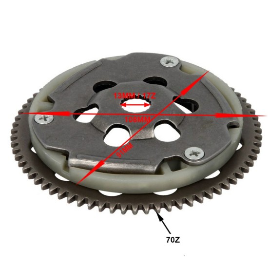 Bendix scuter 2T Aprilia-Yamaha-MBK, 13-70 dinti