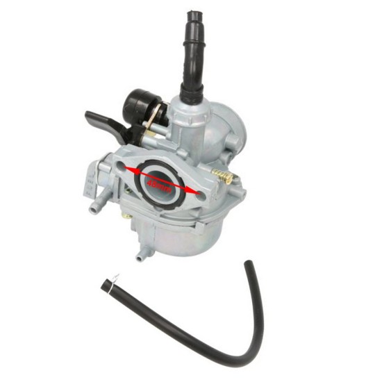 Carburator atv-cross-moped 50-125, cu robinet benzina, soc manual, distanta prinderi 48mm
