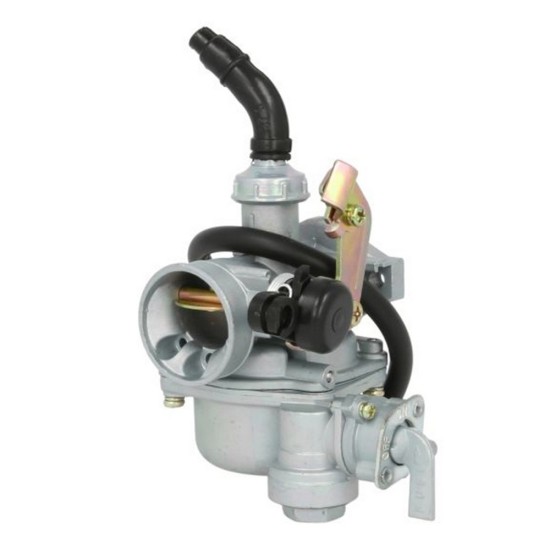 Carburator atv-cross-moped 50-125, cu robinet benzina, soc manual pe cablu, distanta prinderi 42mm