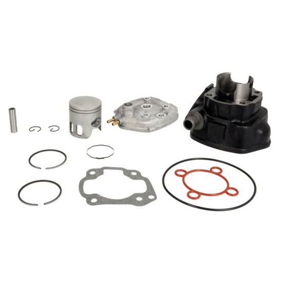 Kit cilindru si chiuloasa scuter Nicasil Aprilia SR-Malaguti-Yamaha LC, 80 47mm