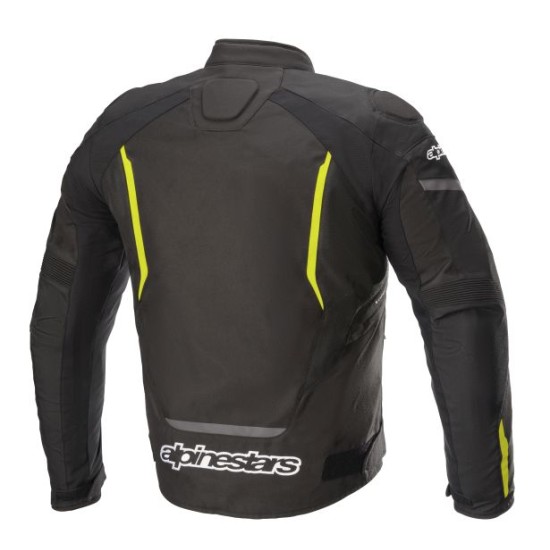 Geaca textil moto Alpinestars T-Jaws V3 Wp negru/fluo galben, marime S